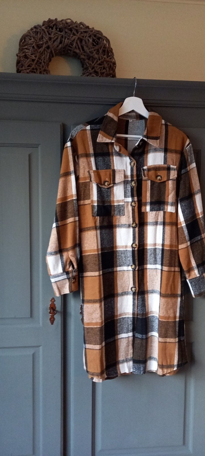 Houthakkers blouse, geblokte bloes maat M, Ophalen of Verzenden, Nieuw, Maat 38/40 (M)