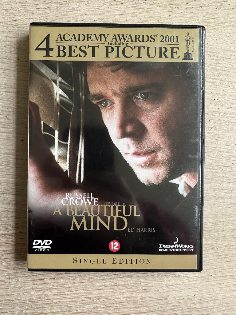 DVD A Beautiful Mind, Cd's en Dvd's, Dvd's | Drama, Vanaf 12 jaar, Ophalen of Verzenden, Zo goed als nieuw