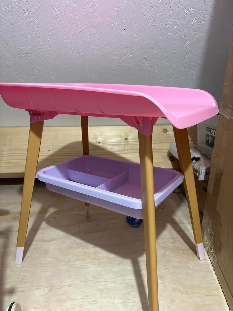Roze Verschoontafel voor Poppen met Opbergvak, Ophalen, Gebruikt, Overige typen