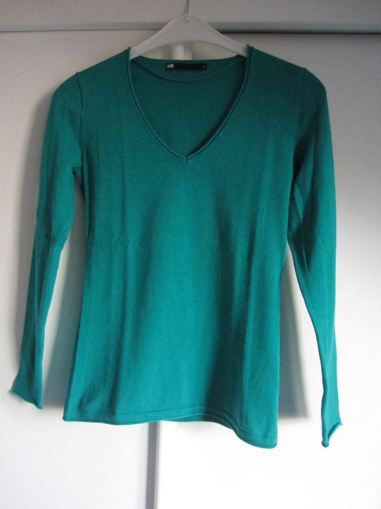 WE groene trui maat S / 36, Kleding | Dames, Truien en Vesten, WE, Ophalen of Verzenden, Maat 36 (S), Gedragen