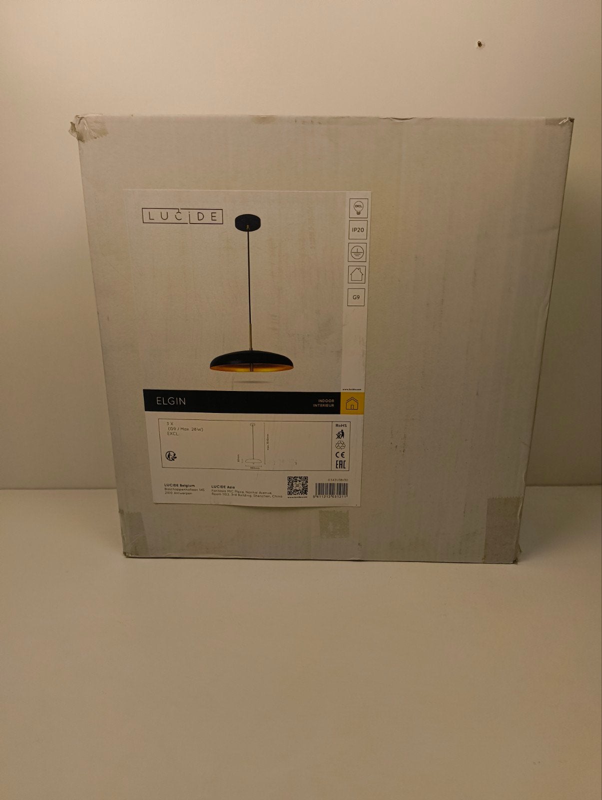 Lucide Elgin Hanglamp - Nieuw in doos, Info@lucide.be, Nieuw, Lucide, Lucide NV, Bisschoppenhoflaan 141, 2100 Deurne, België
