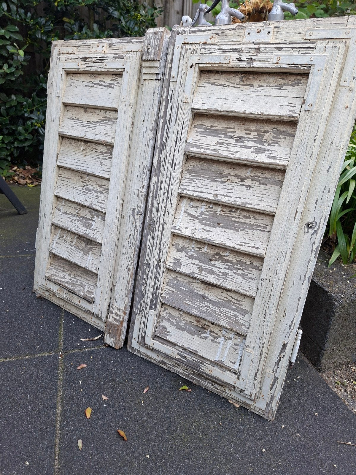 Oude houten luiken - Brocante stijl, Ophalen