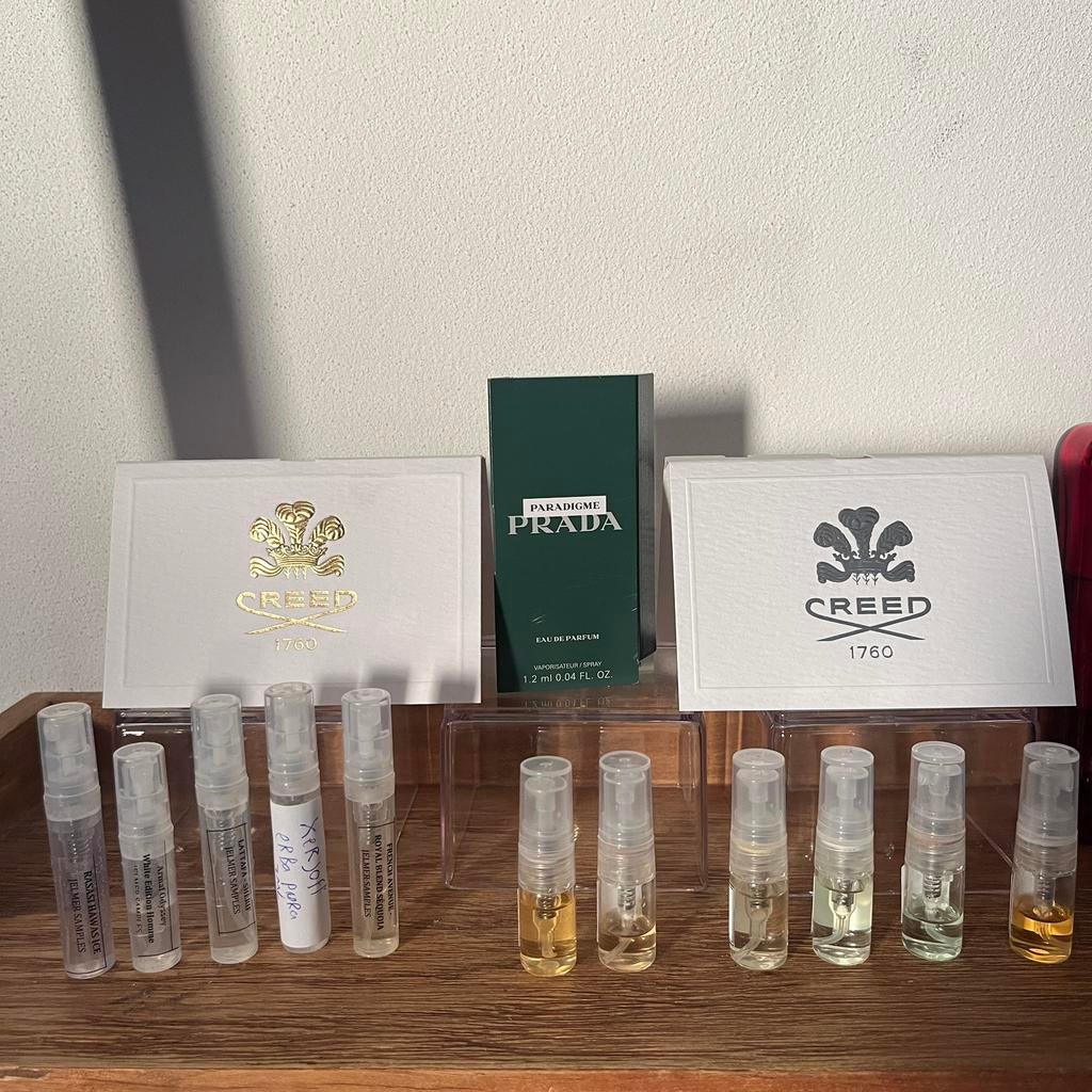 10+ losse parfumsamples: niche, designer en arabisch, Ophalen of Verzenden, Zo goed als nieuw