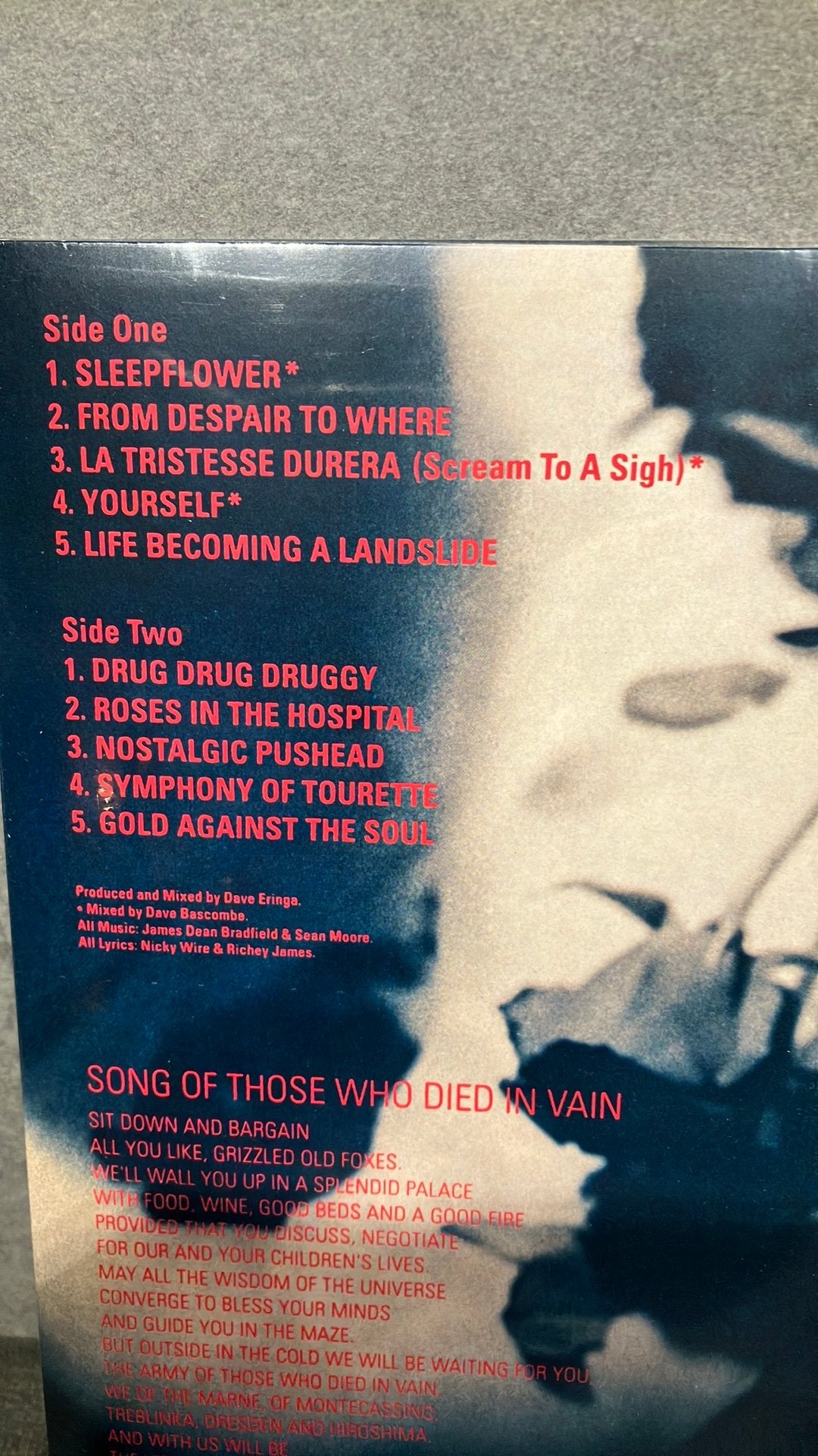 Manic Street Preachers — Gols Against the Soul, LP, Beschermende buitenhoes, Ophalen of Verzenden, 12 inch