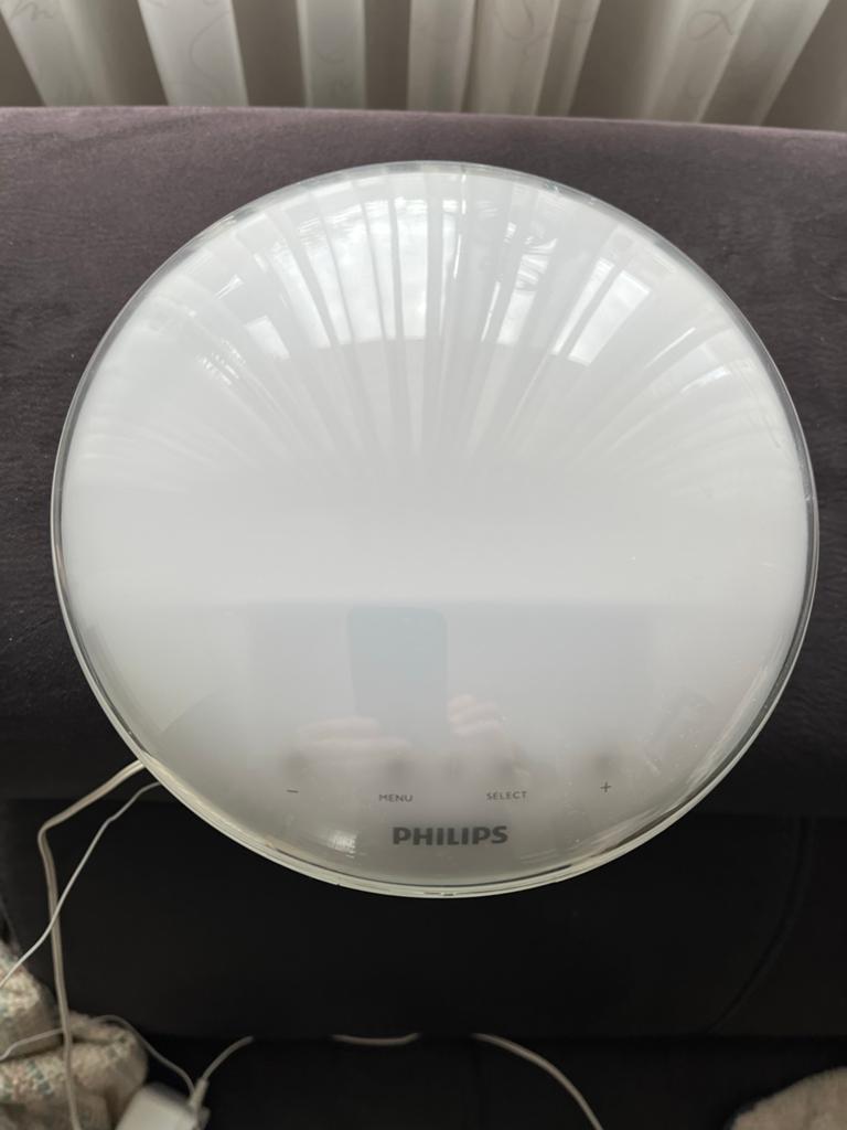 Philips Wake-up Light HF3520 - Lichtwekker met FM-radio, Ophalen of Verzenden, Zo goed als nieuw, Digitaal
