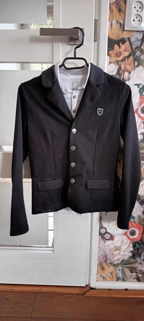 Fouganza rijjasje en Decathlon poloshirt, maat 143/152., Dieren en Toebehoren, Paardrijkleding, Kinderen, Dressuur, Ophalen of Verzenden