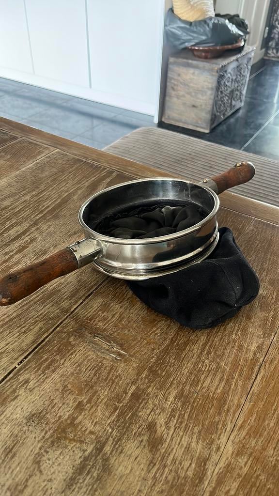 Mooie oude ponk zak(collecte buidel)uit kerk, Antiek en Kunst, Antiek | Religie, Ophalen of Verzenden