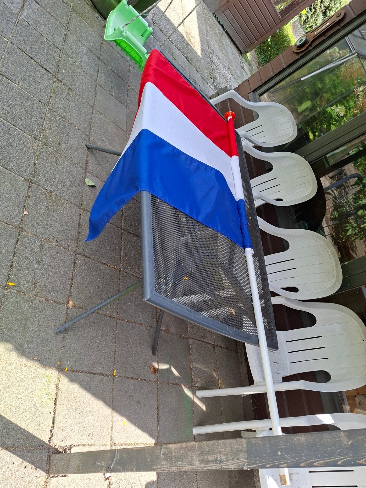vlag met stok, Ophalen of Verzenden