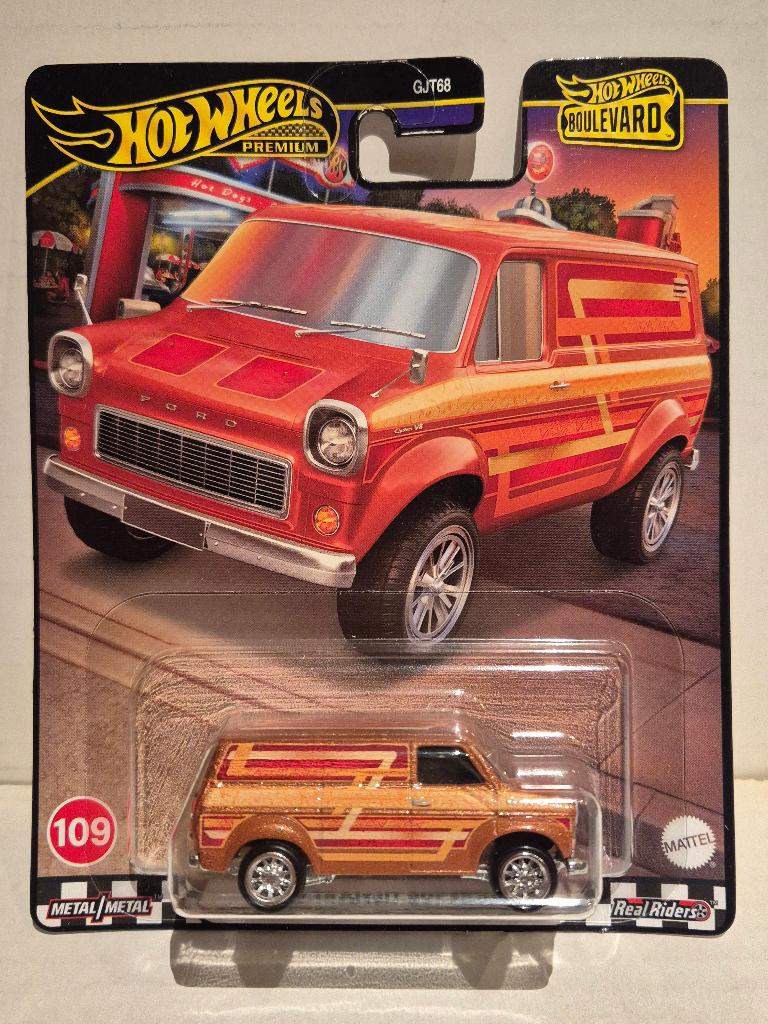 Hotwheels Premium 1/64 Ford Transit Supervan, Hobby en Vrije tijd, Ophalen of Verzenden, Nieuw, Auto