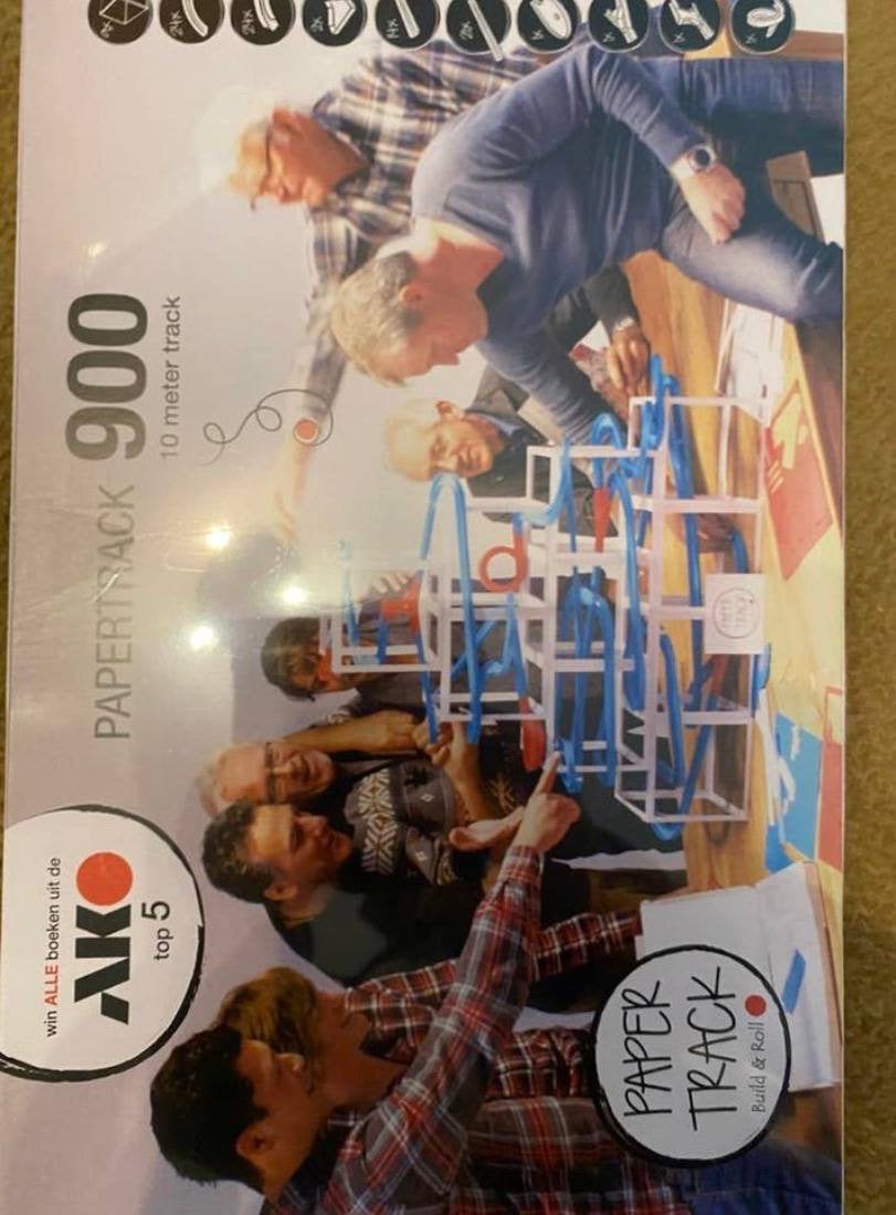 Paper Track knikkerbaan – 10 meter track – bouw & speel set, Ophalen, Zo goed als nieuw
