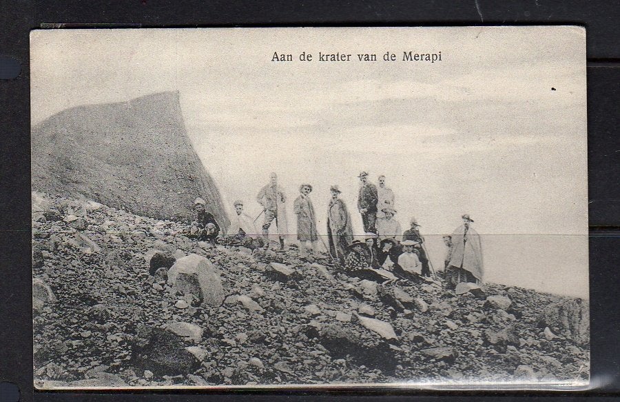 Ned Indië  Crater of Merapi sent from PADANG 1913, Ophalen, Voor 1920, Buiten Europa
