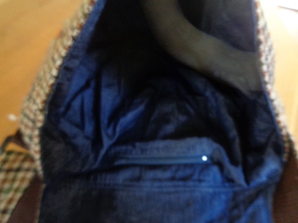 HARRIS TWEED schoudertas., Ophalen of Verzenden, Zo goed als nieuw, Bruin, Overige merken
