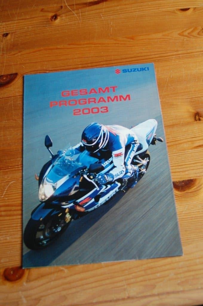 Suzuki modellen 2003 (brochure/poster), Ophalen of Verzenden, Suzuki