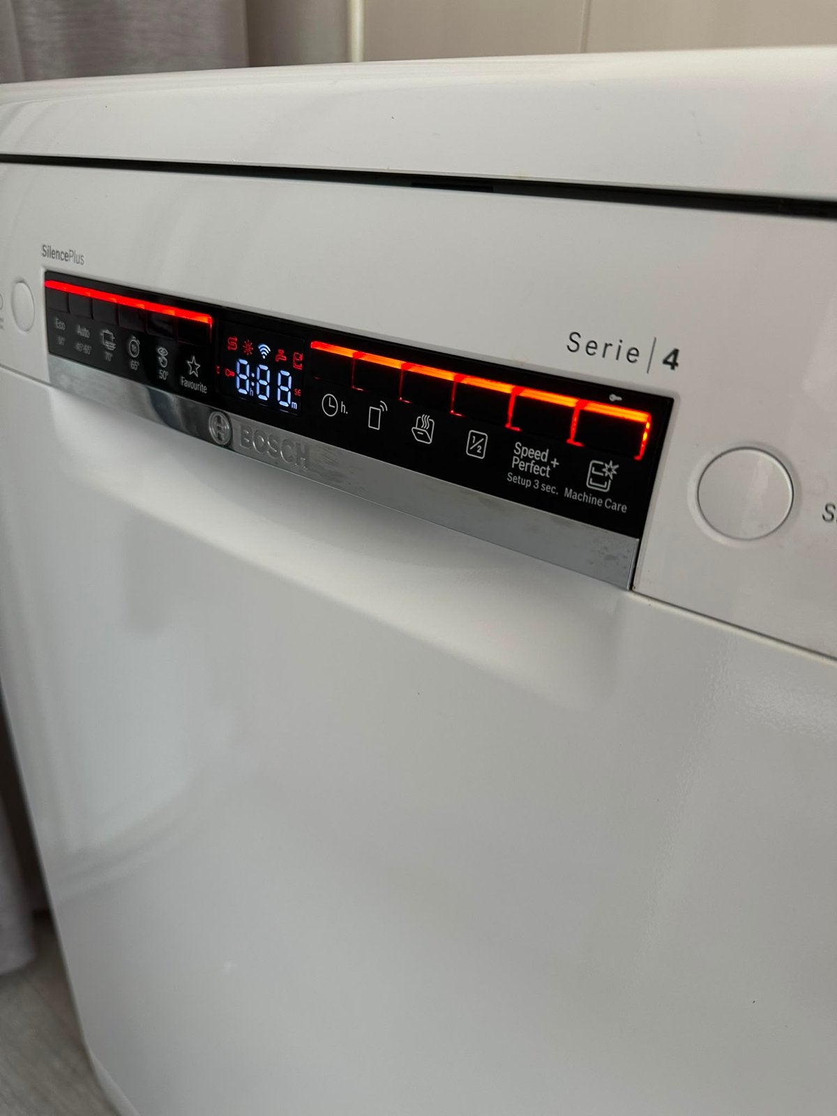 Bosch Serie 4 SilencePlus vaatwasser/ garantie, Ophalen, 60 cm of meer, Minder dan 10 liter, Zo goed als nieuw