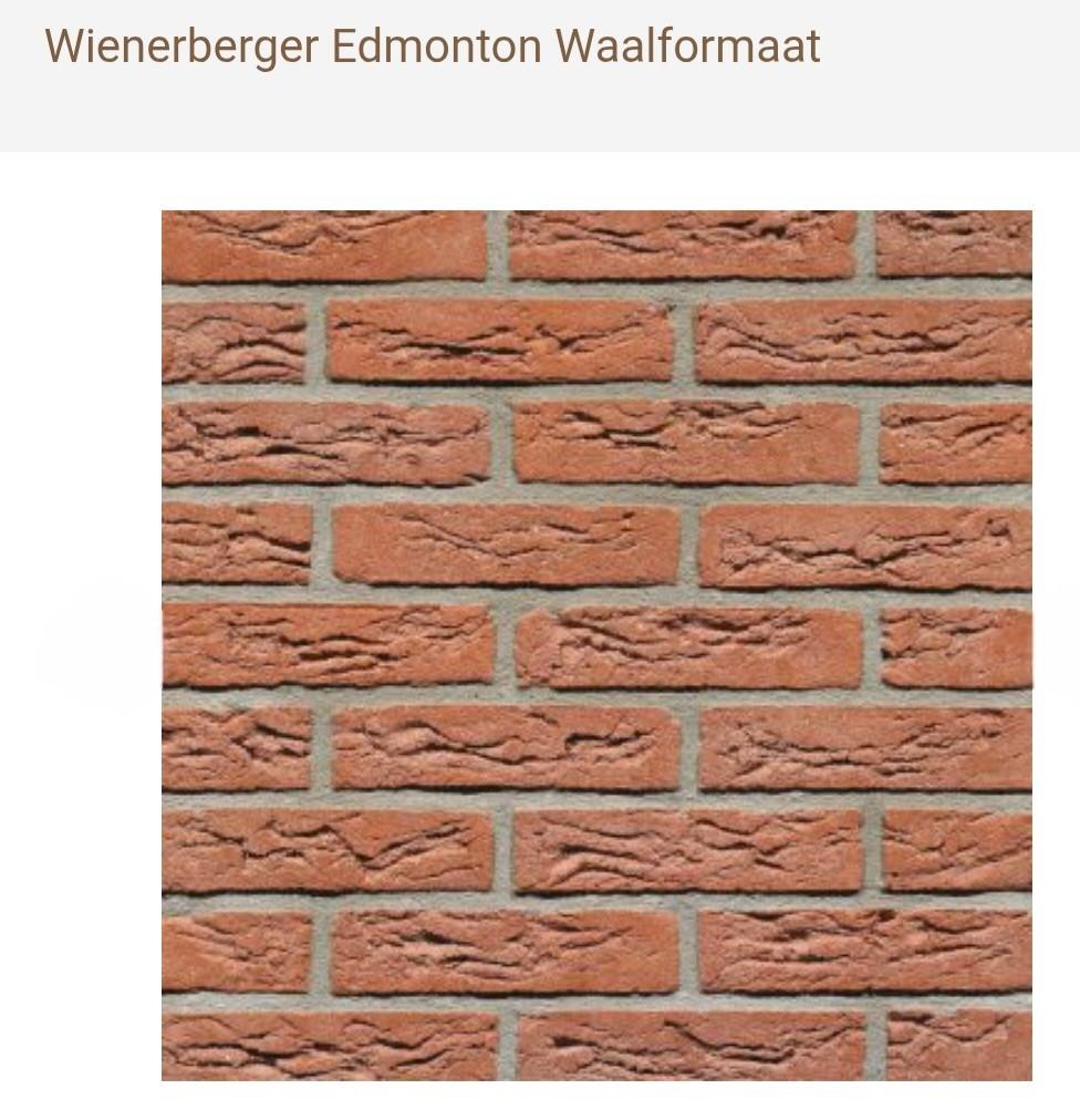 120 stuks Edmonton Wienerberger bakstenen, Ophalen, Nieuw, Bakstenen