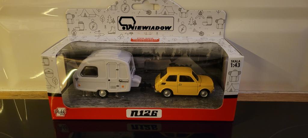Polski Fiat N126 met Predom caravan MIB, Hobby en Vrije tijd, Ophalen of Verzenden, Nieuw, Auto