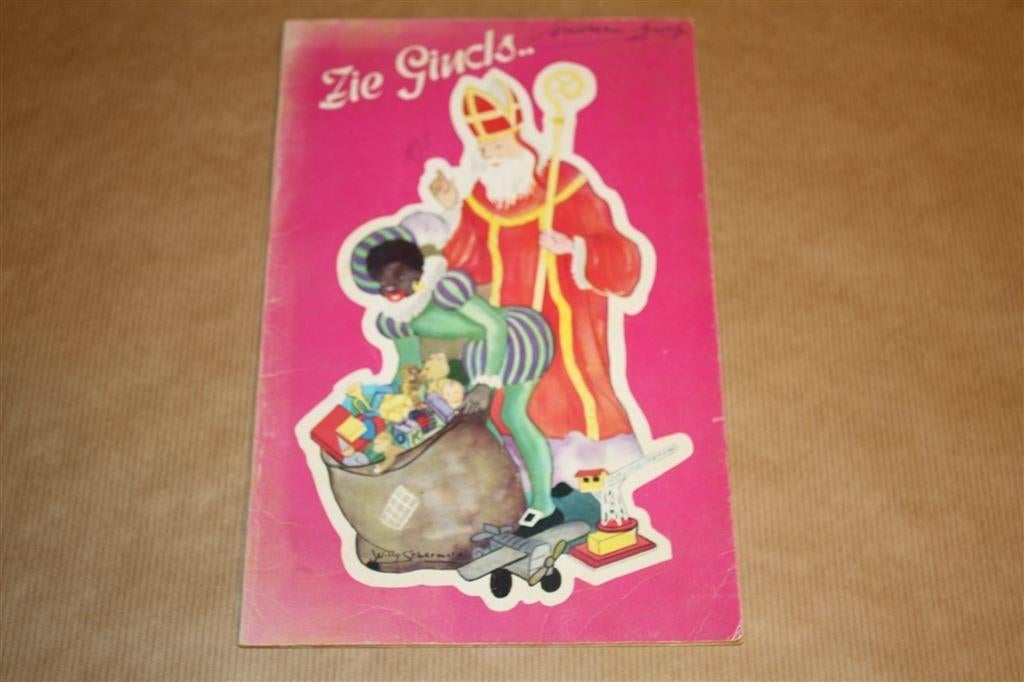 Oud Sinterklaas prentenboek - Willy Schermelée 1960 !!, Ophalen of Verzenden, Gelezen