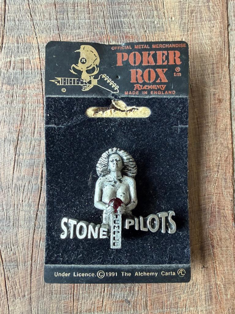 Stone Temple pilots core vintage logo pin  poker rox 1991, Verzamelen, Speldjes, Pins en Buttons, Ophalen of Verzenden, Zo goed als nieuw