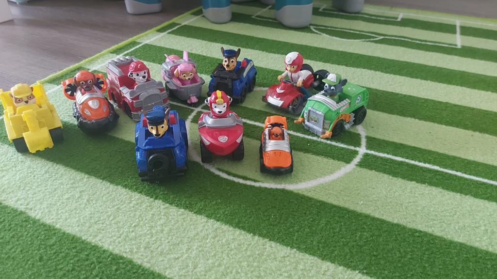 Paw Patrol voertuigen set - 10 stuks, Ophalen of Verzenden, Gebruikt