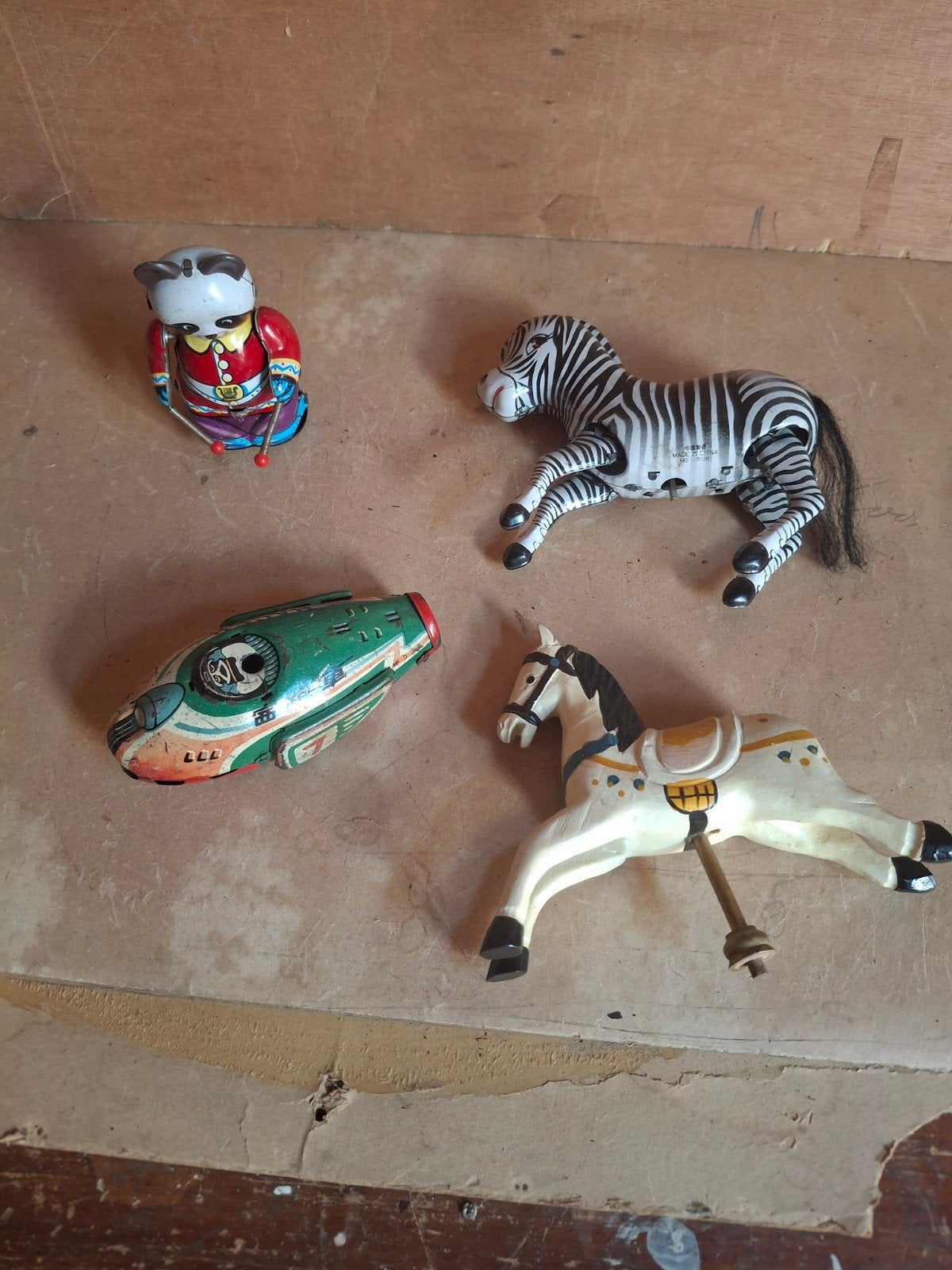 Kavel vintage blikken speelgoed, Antiek en Kunst, Antiek | Speelgoed, Ophalen of Verzenden