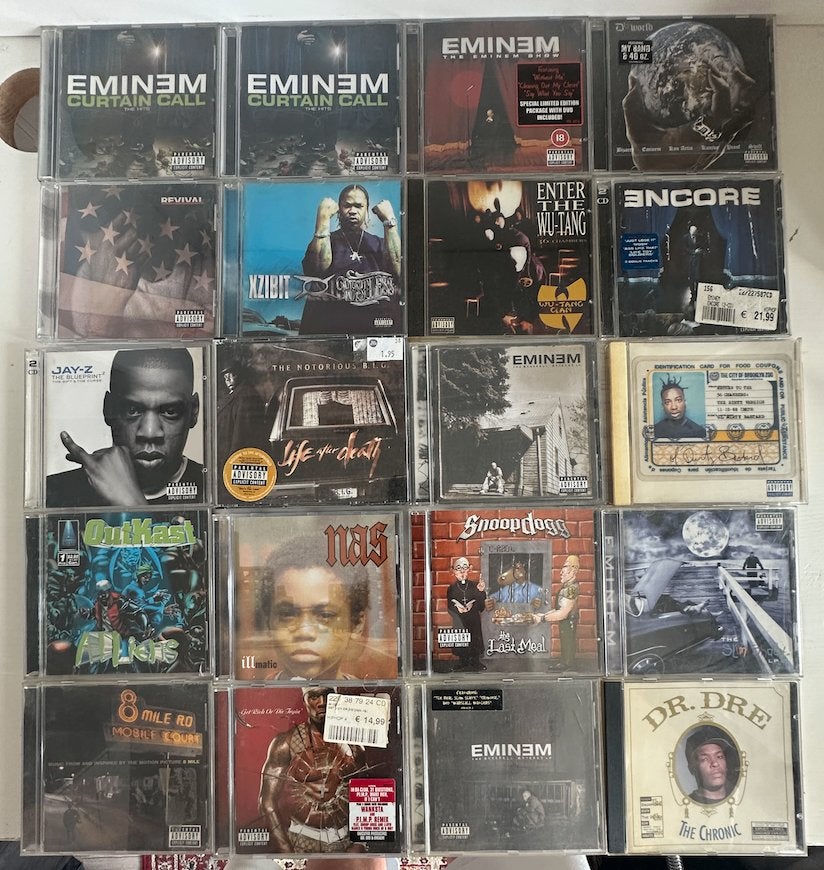 Amerikaanse hiphop CD's (Eminem, Dr. Dre, 50 Cent, Biggie), Gebruikt, Ophalen of Verzenden, Bonusmateriaal, Album