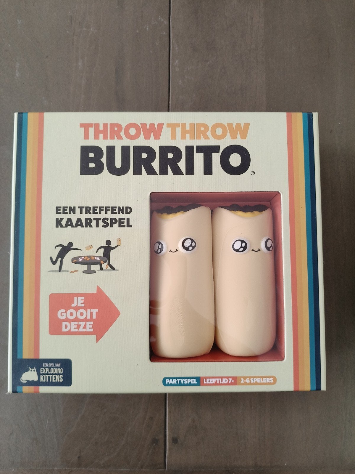 Throw Throw Burrito: Een Treffend Kaartspel, Vijf spelers of meer, Ophalen, Zo goed als nieuw, Exploding Kittens