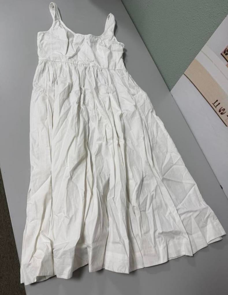 M&S Collection jurk wit maat 42 (L) katoen midi dress nieuw, Kleding | Dames, Jurken, Wit, Maat 42/44 (L), Nieuw, Ophalen of Verzenden