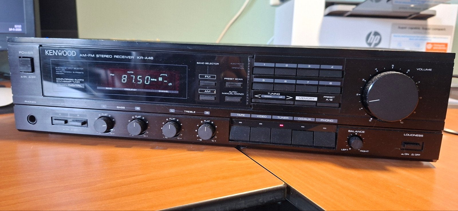 Kenwood AM-FM Stereo Receiver KR-A46 als Defect, Ophalen of Verzenden, Gebruikt, Minder dan 60 watt, Overige merken