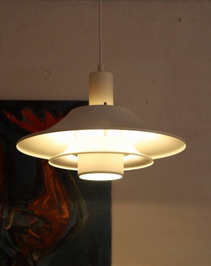 Deense Lyskaer vintage schalen lamp hanglamp, Gebruikt, -, -, Ophalen of Verzenden