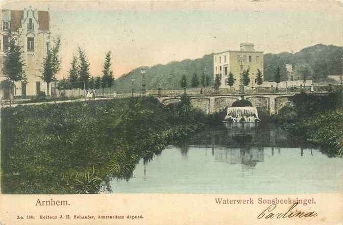 301-178-009 Arnhem Waterwerk Sonsbeeksingel, Verzenden, Voor 1920, Gelderland