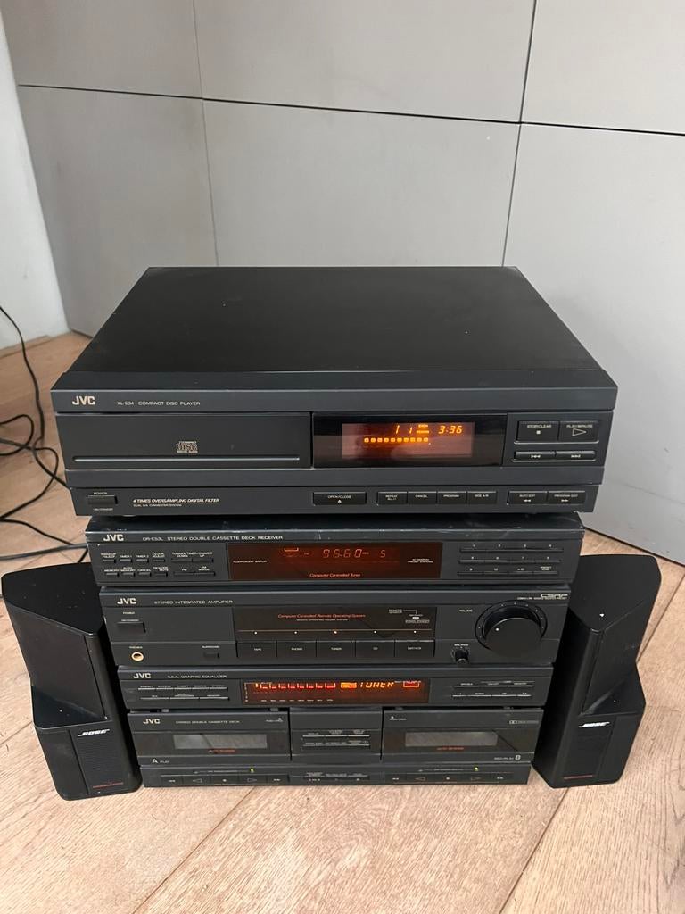 Jvc vintage stereo dr-E53L  midiset, Ophalen, Gebruikt, JVC, Cd-speler