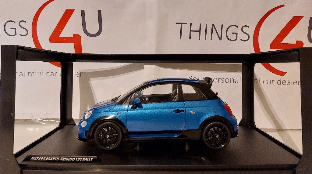 Solido 1:18 Fiat 695 Abarth Tributo 131 Rally 2022 blauw, Ophalen of Verzenden, Nieuw, Auto, Solido