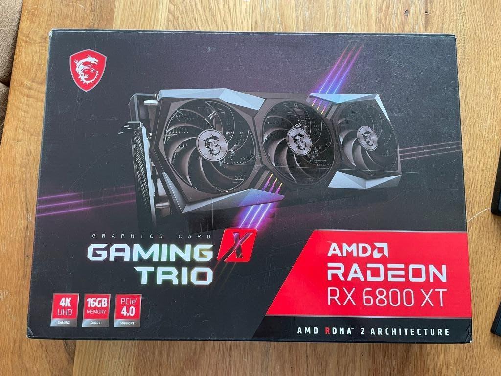 AMD 6800XT MSI X TRIO, Gebruikt, AMD, GDDR6, PCI-Express 4