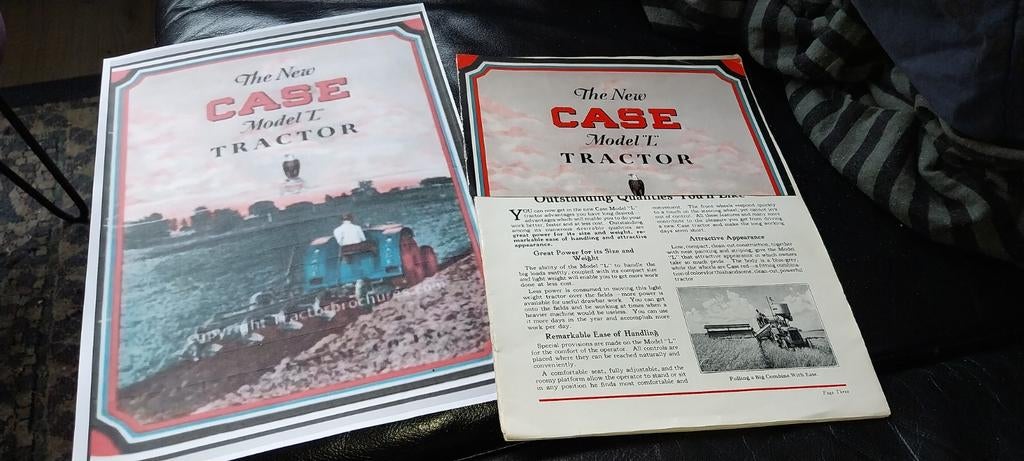 Case trekker folder model L oldtimer antiek traktor amerika, Ophalen of Verzenden, Gebruikt