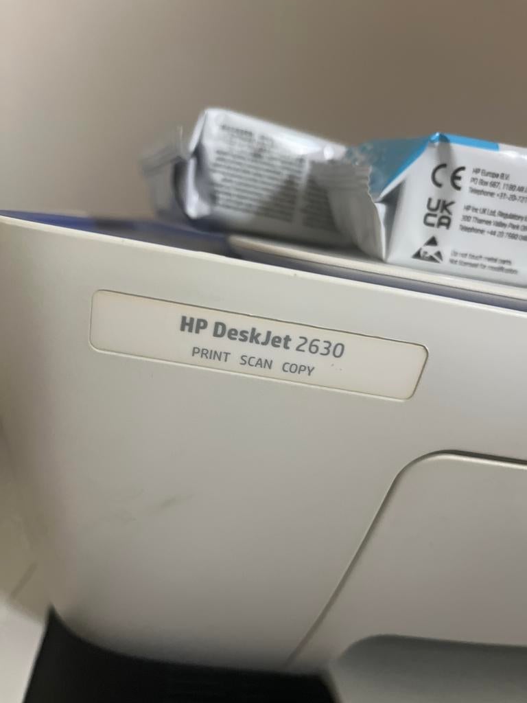 HP DeskJet 2630 All-in-One Printer - Print, Scan, Copy, Computers en Software, Printers, Inkjetprinter, All-in-one, Kleur printen