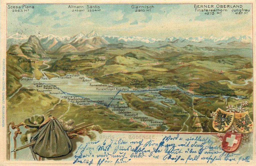 379-128-029 Bodensee Litho, Verzenden, Voor 1920, Duitsland