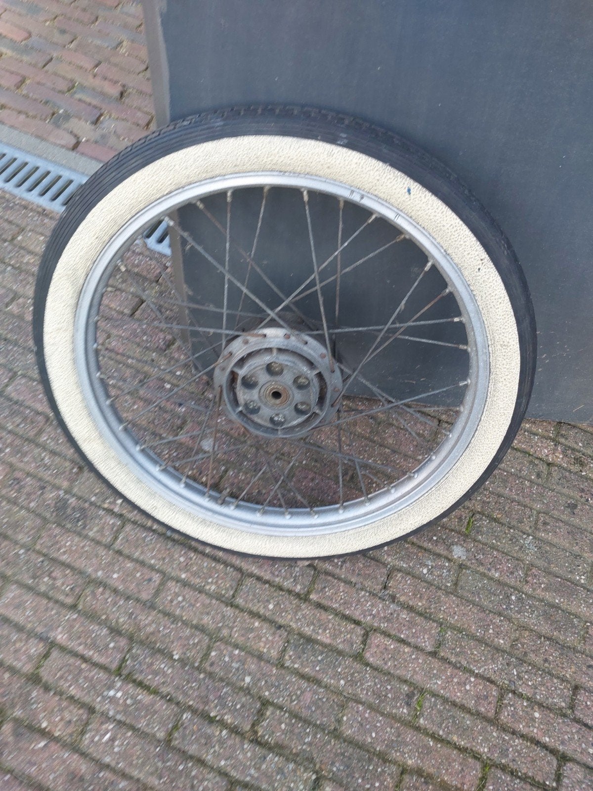 tk zundapp 515 of 517 achterwiel 19 inch met aluminium velg., Ophalen of Verzenden, Gebruikt, Frame