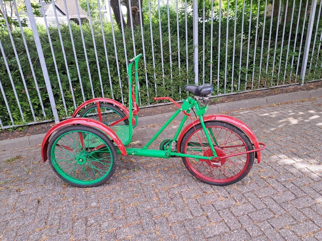 Riksja  onderstel- onderstel korte bakfiets, Ophalen, Gebruikt, Velgrem, Onbekend