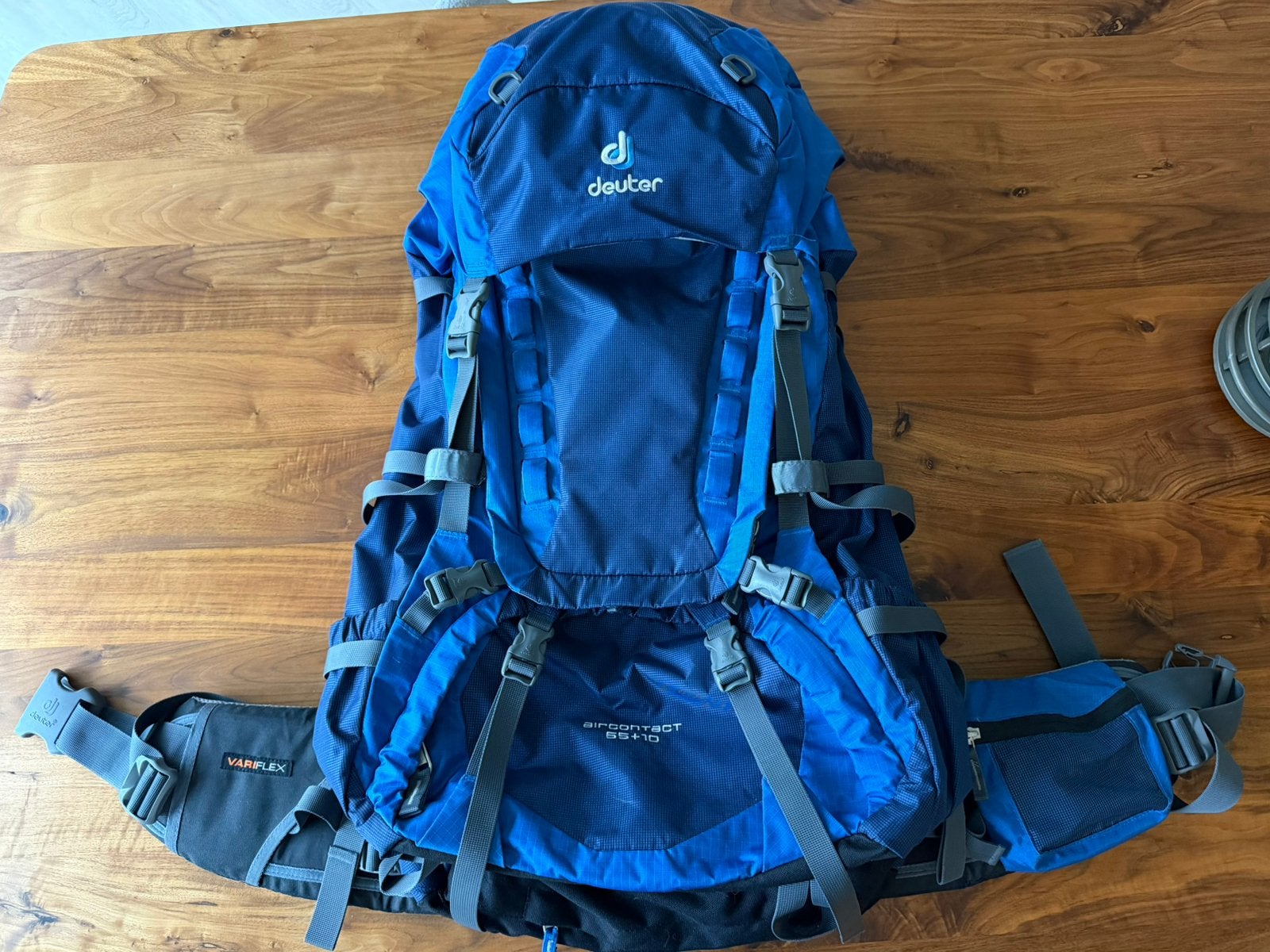 Deuter aircontact 65+10L variflex, 40 cm of meer, Zo goed als nieuw, Trekking, 60 cm of meer