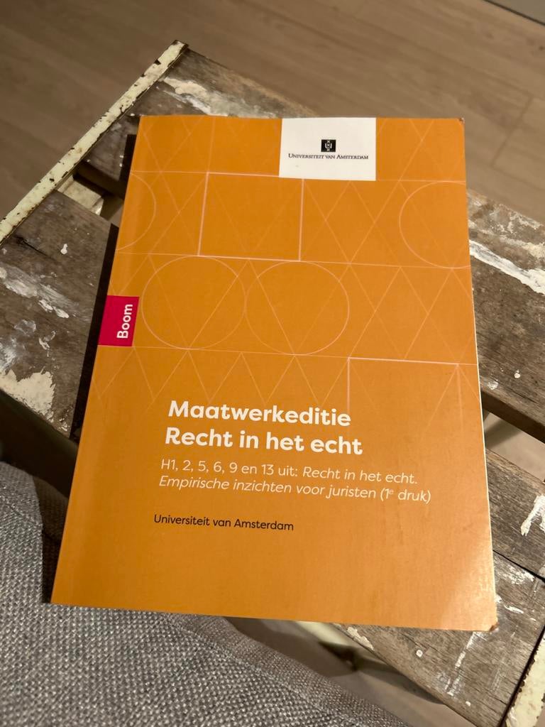 Maatwerkeditie Recht in het echt (UvA), Ophalen of Verzenden, Gamma, Gelezen, WO