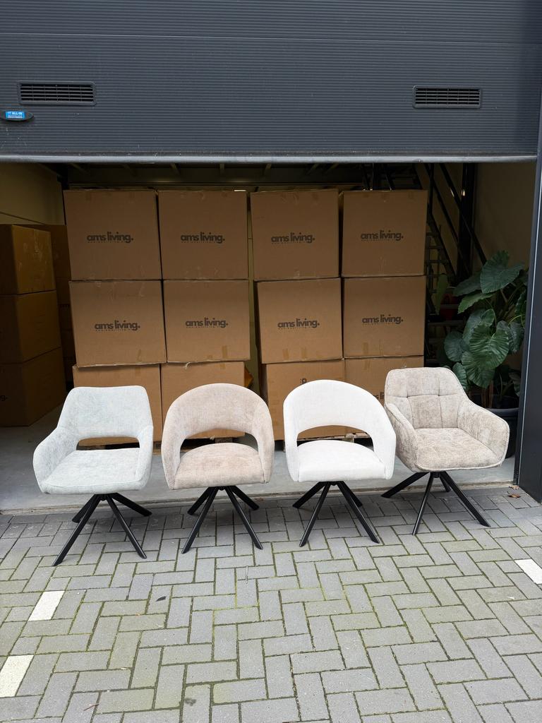 Eetkamerstoelen Japandi & Draaibaar OUTLET STOELEN‼️, Huis en Inrichting, Stoelen, Overige kleuren, Nieuw, Outlet eetkamerstoelen draaibaar en japandi