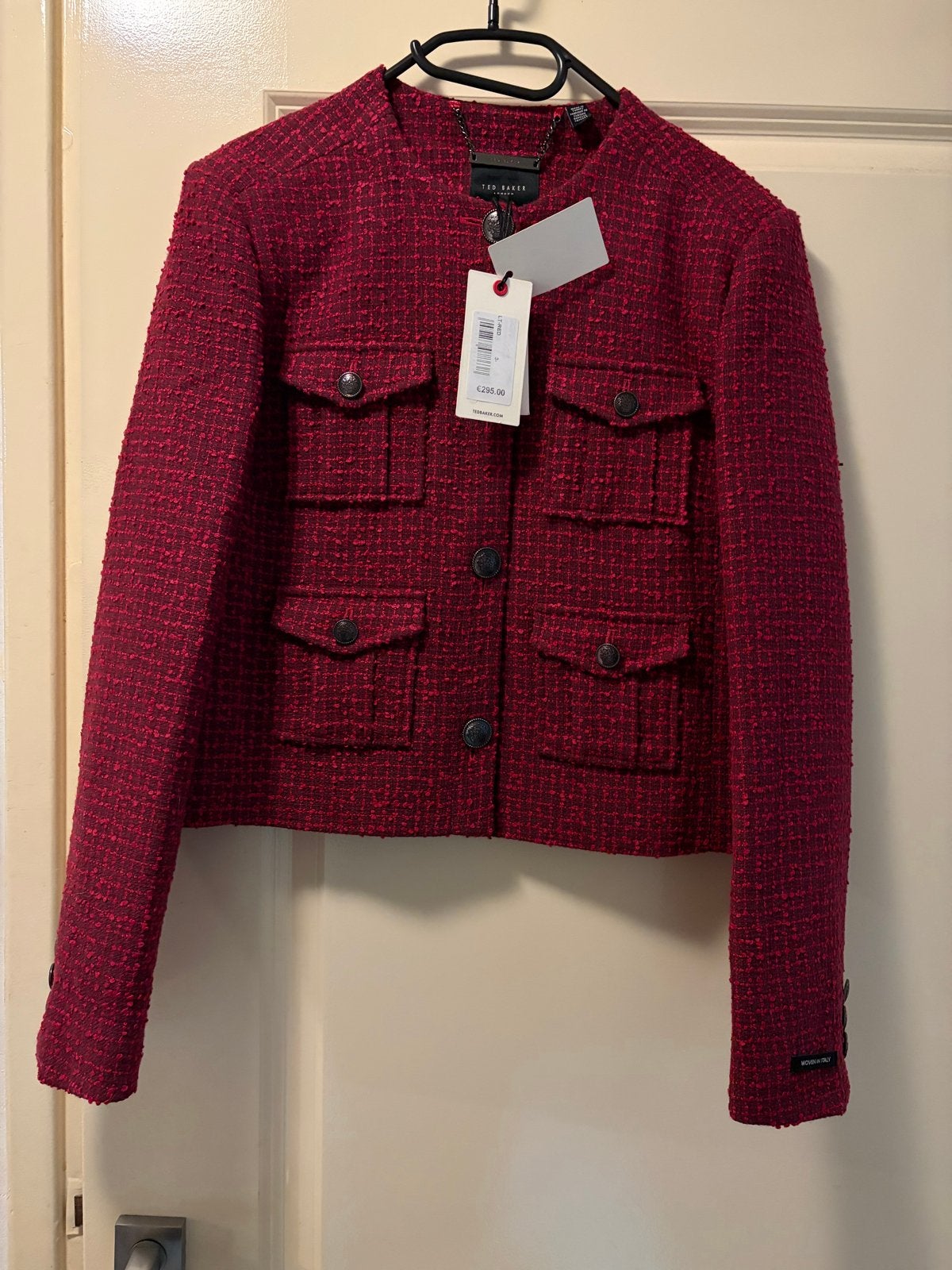 Ted Baker rood tweed jasje - Nieuw, Verzenden, Nieuw, Maat 42/44 (L), Rood