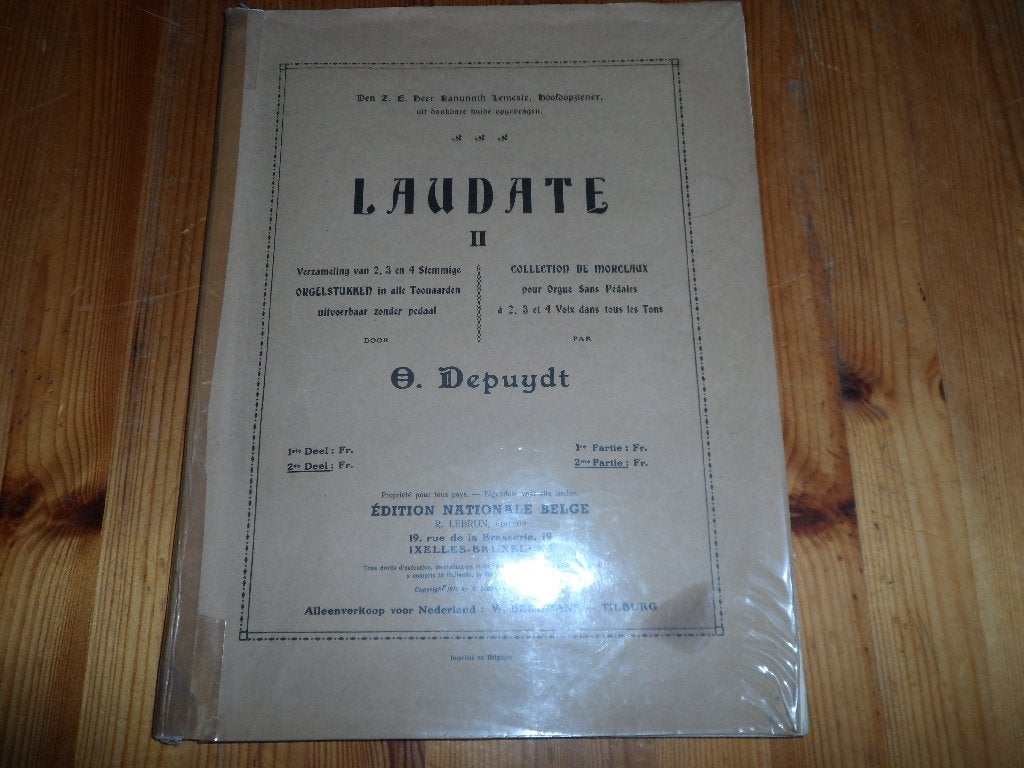 O. Depuydt - laudate deel 2, Orgel, Gebruikt, Klassiek, Ophalen of Verzenden