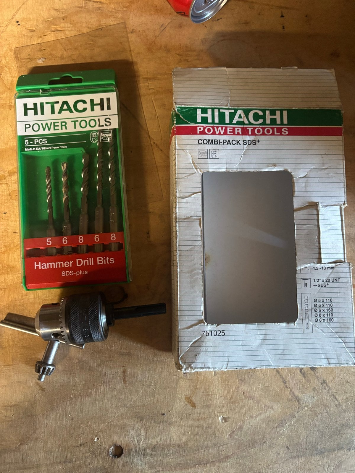 Hitachi Boorhouder 13mm SDS-Plus met 5-delige borencassette, Ophalen of Verzenden, Nieuw, Overige typen