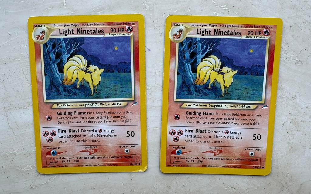 Light Ninetales - 50/105 - Neo Destiny - Pokémon, Ophalen of Verzenden, Zo goed als nieuw