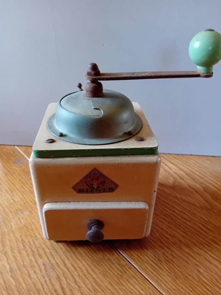 Vintage Koffiemolen Peter Diesen PeDe '50 13,5x12,5x19cm, Ophalen of Verzenden