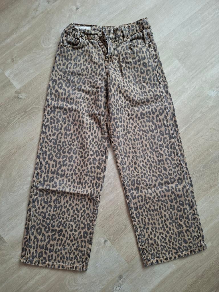 Jeans panterprint Zara, maat 156, Broek, Gebruikt, Meisje, Ophalen of Verzenden