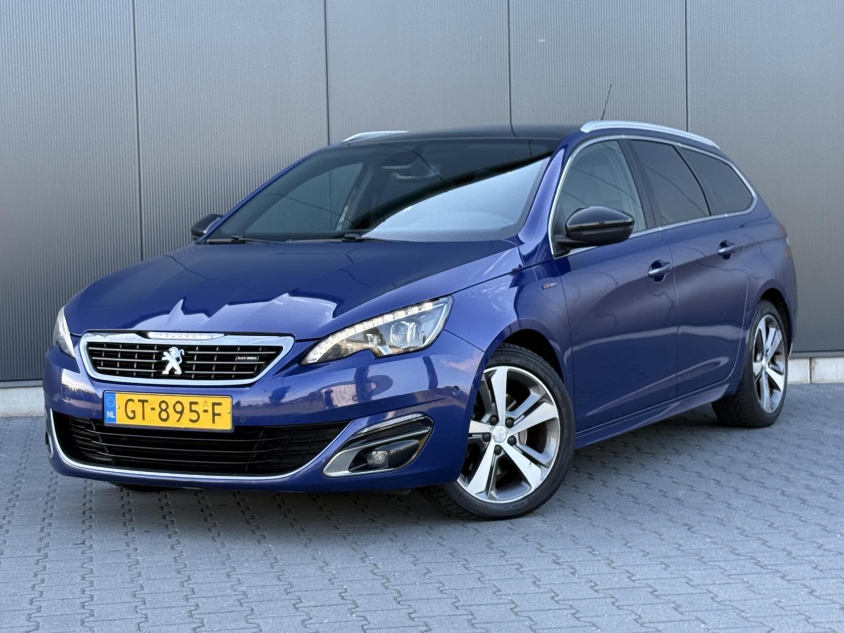 Peugeot 308 SW 2.0 BlueHDI GT-line Leder - Denon Audio - Cam, Auto's, Peugeot, Voorwielaandrijving, Gebruikt, 4 cilinders, Blauw