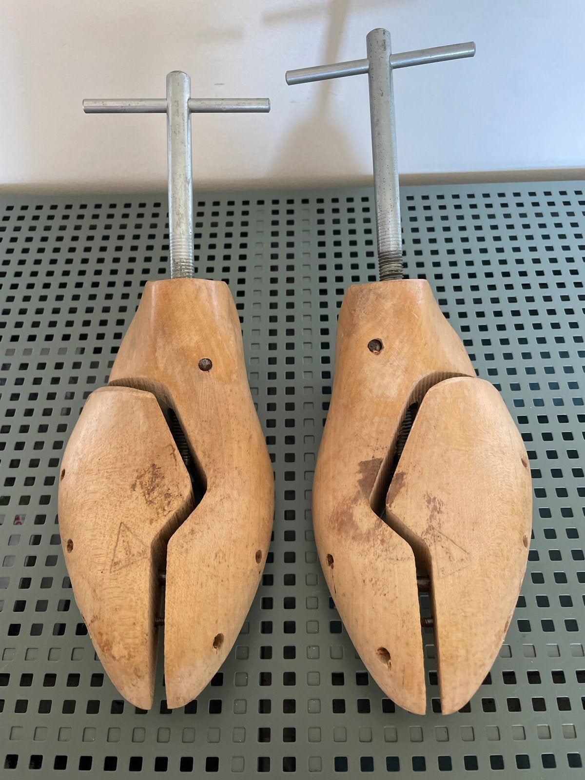 Brocante Houten schoenspanners, Ophalen of Verzenden, Gedragen, Bruin, Overige typen