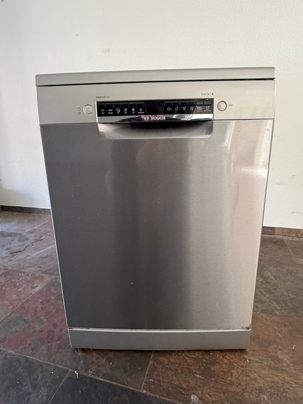 MOET NU WEG Bosch SilencePlus Serie 4 Vaatwasser - Zilver, Witgoed en Apparatuur, Vaatwasmachines, Ophalen, 60 cm of meer, Eco programma
